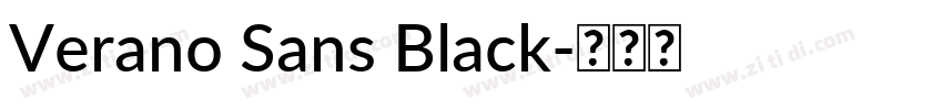 Verano Sans Black字体转换